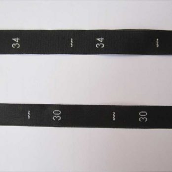 Woven Size Labels / Numerals