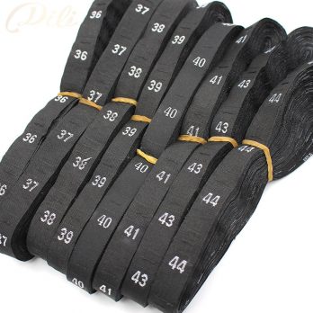 Woven Size Labels / Numerals